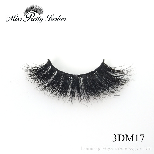 High volume thick dark mink 3d eyelashes